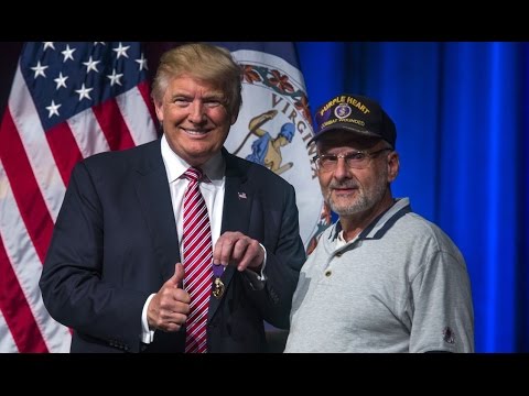 Draft Dodger Trump Accepts Some Poor Guy's Purple Heart