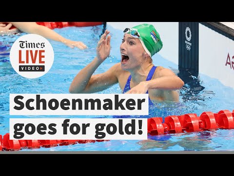 Tatjana Schoenmaker screams for joy as she wins Olympic gold in a world record time