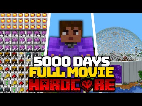 I Survived 5,000 Days in Hardcore Minecraft! [FULL MINECRAFT MOVIE]