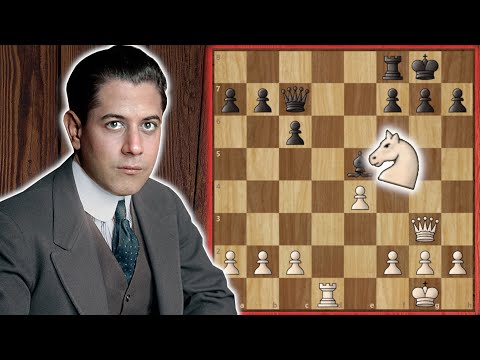 LEGENDARNA KOMBINACJA III MISTRZA ŚWIATA w SZACHACH! || Jose Raul Capablanca - Marc Fonaroff, 1918