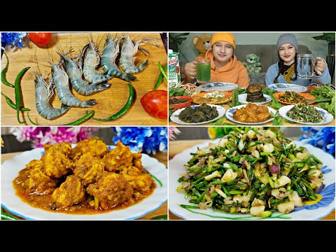 Shet Kylla Da U Shymprong + Jyllang Chutney 🦐🍤|| Prawns Curry Recipe