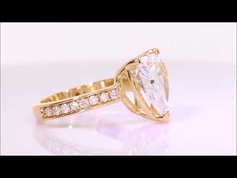 2.85 ctw Heart Shape Diamond Engagement Ring G VS1 | BigDiamondsUSA