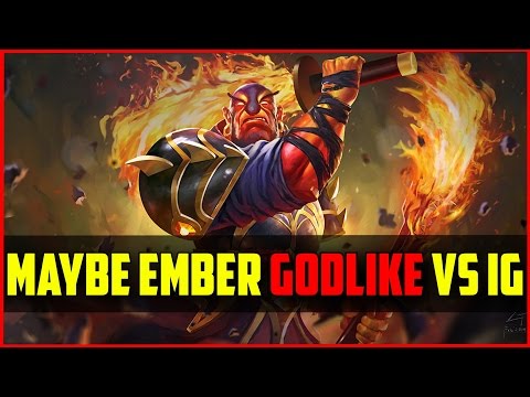 LGD.Maybe Godlike Ember Spirit vs iG Puppey&PPD casting @ The Summit 3