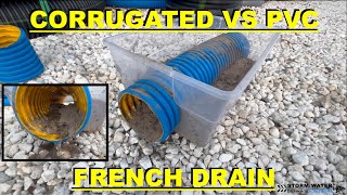 Why Corrugated Pipe Is Better For French Drains - Corrugated VS PVC Pipe