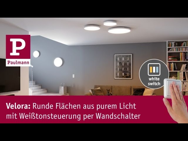 Video Teaser für Velora LED-Panels: Runde Flächen aus purem Licht mit Weißtonsteuerung