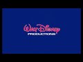 Walt Disney Productions 1981 The Fox And The Hound 1981 Logo Opening