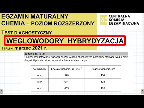 Zadanie 20 CKE 2021 MARZEC ETAN ETEN I ETYN. #chemia #chemistry