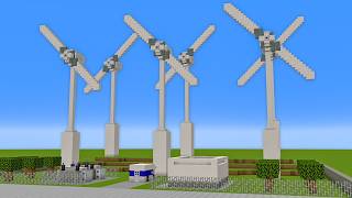 How To Make a Wind Farm In Minecraft | City Tutorial