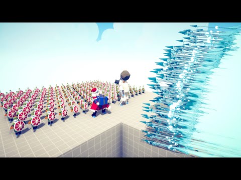 150 ELF SANTA & SNOWMAN vs EVERY GOD - Totally Accurate Battle Simulator TABS