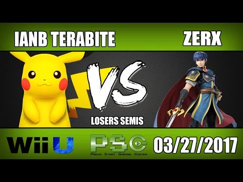 IANB Terabite (Pikachu) vs Zerx (Marth) Losers Semis Wii U - S4M
