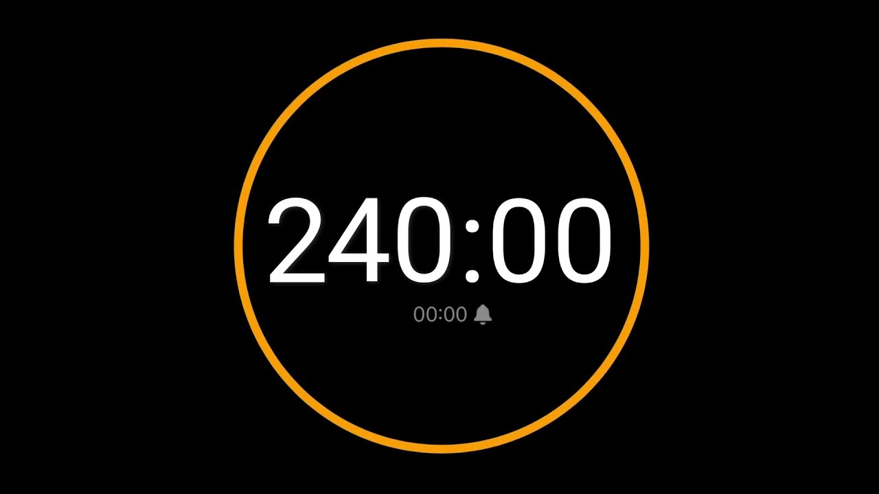 240 Minute Timer with Alarm / iPhone Timer Style