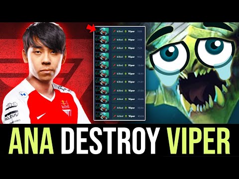 T1.ANA made VIPER quit DOTA - 12 KILLS on him DOTA 2