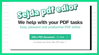Sejda (אתר מעולה לעריכת קבצי PDF)