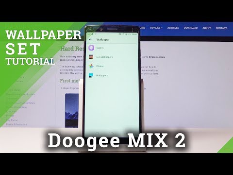How to Change Wallpaper in Doogee MIX 2 - Refresh Home Screen