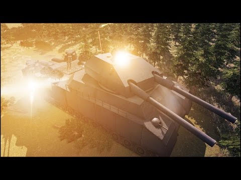 5 P.1000 RATTE vs 25 KV-6 - LANDSHIPS BATTLE - Men of War Assault Squad 2 - Editor Scenario #81