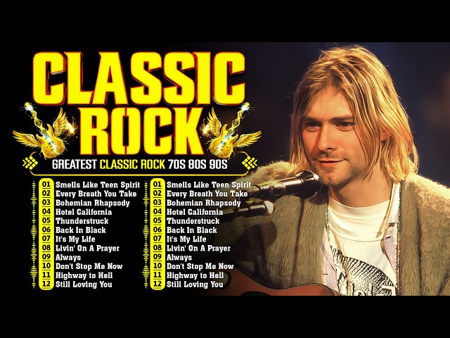 ACDC, Queen, Bon Jovi, Scorpions, Aerosmith, Nirvana, Guns N Roses - Classic Rock Songs 70s 80s 90s SDDEFAULT Thumbnail