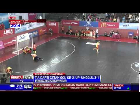 Tekuk UNJ, Putri UPI Juara LIMA Futsal