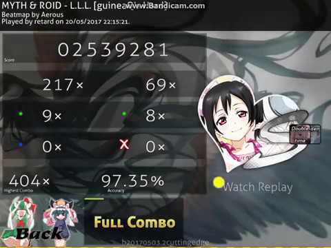 [osu!] 312 bpm HDDT (92pp, offline)
