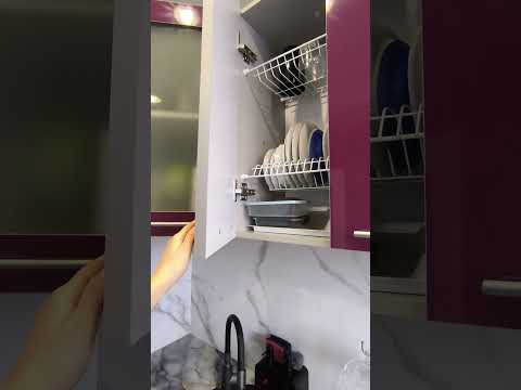 Кухня угловая Мила Пластик белый/ мрамор