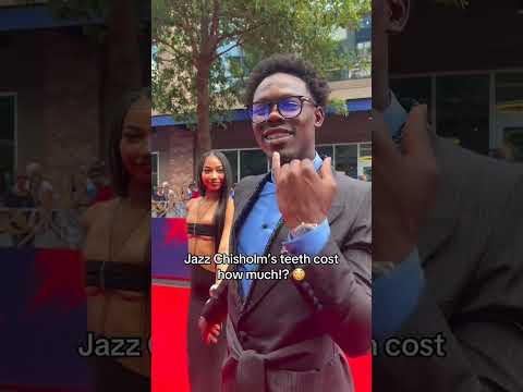 Jazz Chisholm Jr. doesn't mess around with his smile 😬💰#mlb #baseball #yankees #allstargame