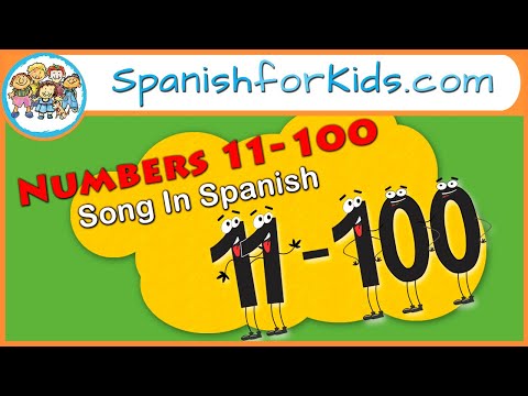 Números del 11 al 100: Numbers 11 to 100 in Spanish Song by Risas y Sonrisas SpanishforKids.com