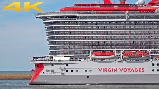 🚢 BEAUTIFUL SCARLET LADY ARRIVES AT THE PORT OF IJMUIDEN/AMSTERDAM - 4K SHIPSPOTTING SEPTEMBER 2025