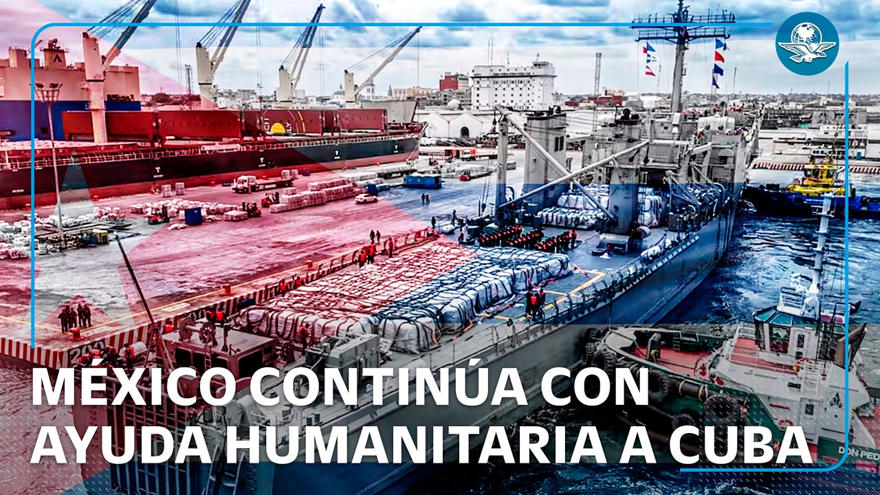 Buque con ayuda parte de Yucatán rumbo a Cuba en misión internacional