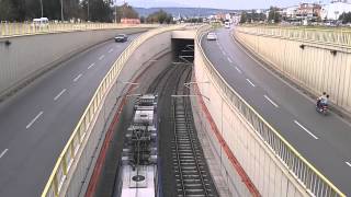 preview picture of video 'Antray Antalya Hafif Raylı Sistemi Otogar Tünel Geçişi'