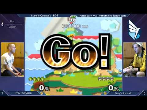 MMOM161 SSBM - GWM420 (Fox, Marth, Falco) vs. Stacy's Stepdad (Peach) - Melee LQF
