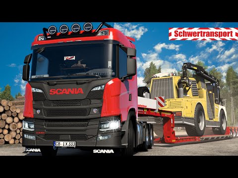 ETS2 SCHWERTRANSPORT - Scania G540 26 Tonnen Holzhäcksler [3065] EURO TRUCK SIMULATOR 2