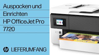 Auspacken, Einrichten und Installieren HP OfficeJet Pro 7720 Drucker | HP Support