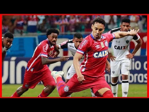 Bahia 2 X 2 Atlético (MG). Gols de Robinho e Edigar Junio (12/11/2017)