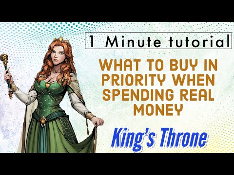 King's Throne - What to buy IN PRIORITY with real money