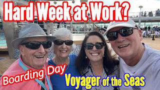 How We Unwind After a Big Week at Work — Boarding Day on Voyager of the Seas 3 Night Getaway Cruise