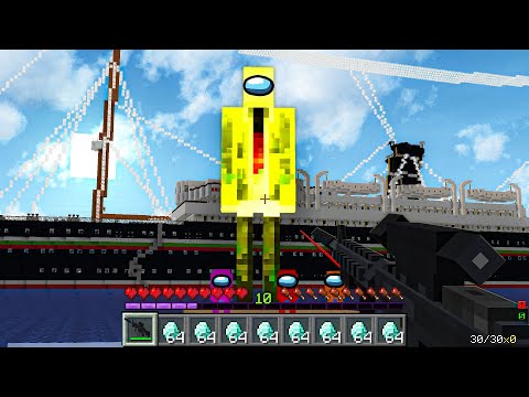 [48Part! ] Cursed Impostor "Among Us" Mode! Coffin Meme Сraft - Minecraft Pugball