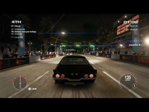 GRID 2 PC Multiplayer Gameplay: Tier 2 Fully Upgraded Chevrolet Camaro Z28