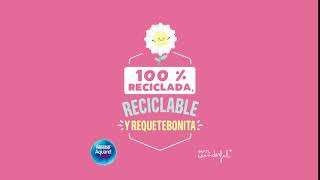 Nestlé Aquarel by Mr. Wonderful - Botella rosa 100% reciclada y reciclable anuncio