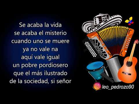 El Esqueleto, Diomedes Díaz - Letra
