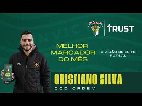 🟡⚫🎙️CRISTIANO SILVA, DO CCD ORDEM, É O TRUST MELHOR MARCADOR DO MÊS DE FEVEREIRO DE FUTSAL 🏆
