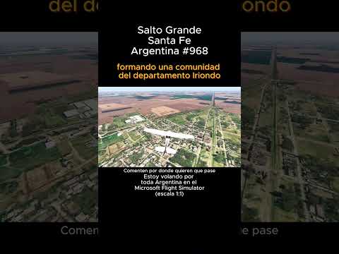 Salto Grande, Santa Fe desde el Microsoft Flight Simulator #saltogrande #santafe #msfs #joaha45