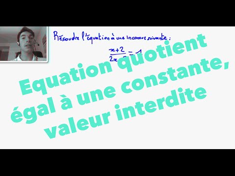 comment trouver valeur interdite