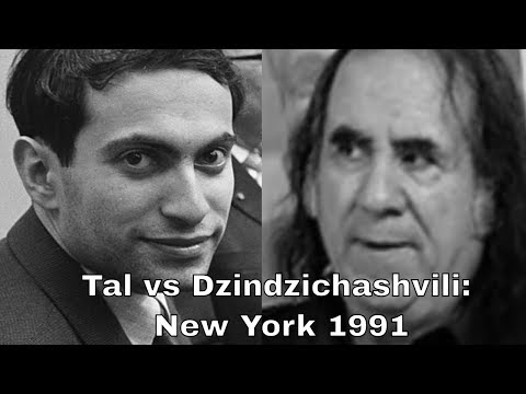 Mikhail Tal vs Roman Dzindzichashvili: 1991  | Amazing blitz game | The King hunt in a blitz game