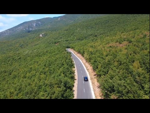 DJI Mini 4k - Driving up the mountains of Istog, Kosovo