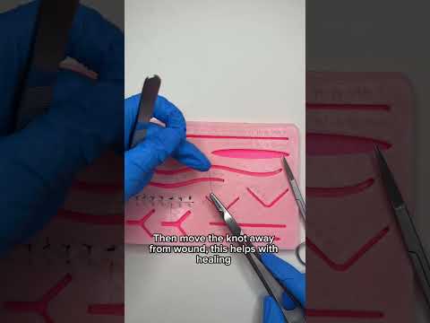 Surgeons knot. Step by step. #medicalstudent #surgicalskills #surgeon