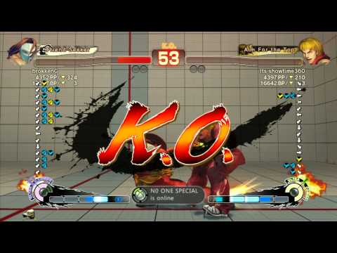 SSF4 AE: brokkenG (Claw) vs Its showtime360 (Ken) - Ranked Match (720p HD)