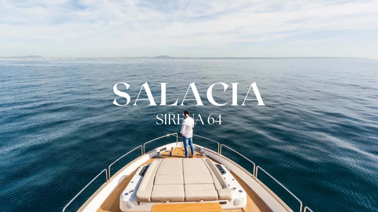 Video thumbnail: Discover SALACIA – Sirena 64 Motor Yacht for Charter