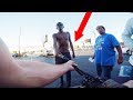 *FOOTAGE* THIS GUY TRIED TO STEAL MY BIKE! (BMX IN COMPTON)