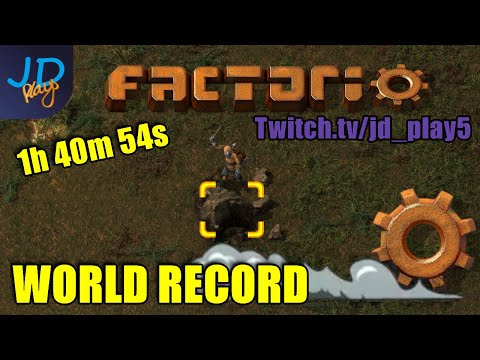 Factorio 1.0 ⚙️ WORLD RECORD! 1H 40M 54S ⚙️ NewGame+ MMP Speed run