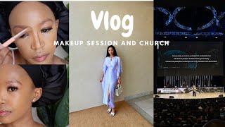 MINI VLOG: GRWM- chit chat about pills ,alcohol ,my skin problems and church on Sunday