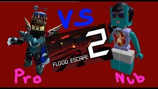 Roblox Flood Escape 2 Vip Server Playing With Some Pros Lol - flood escape 2 noob vs pro